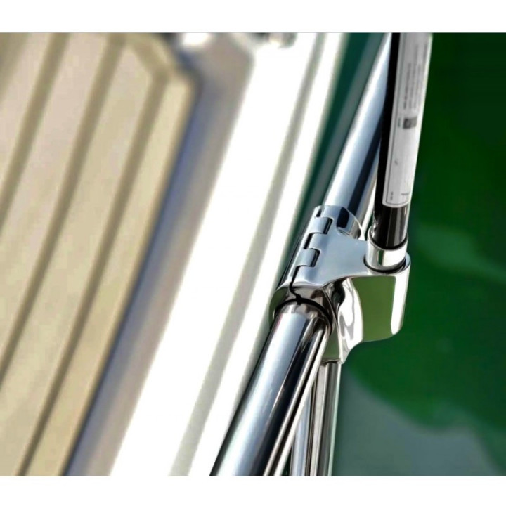 Support de mât pour balcon inox 316 | Yachting Littoral